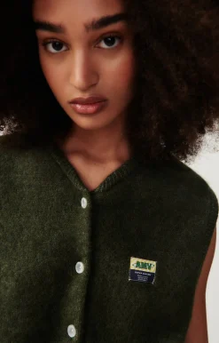American Vintage Women'S Cardigan Vitow Lentil Melange Best