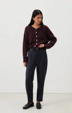 American Vintage Women'S Cardigan Vitow Mahogany Melange Discount