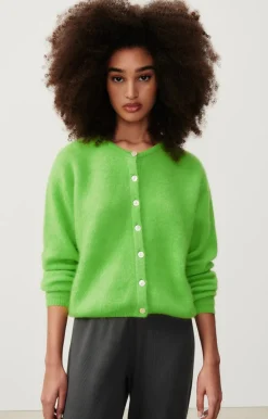 American Vintage Women'S Cardigan Vitow Pistachio Melange New