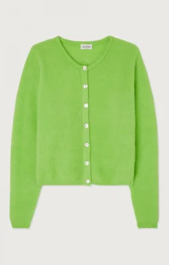 American Vintage Women'S Cardigan Vitow Pistachio Melange New