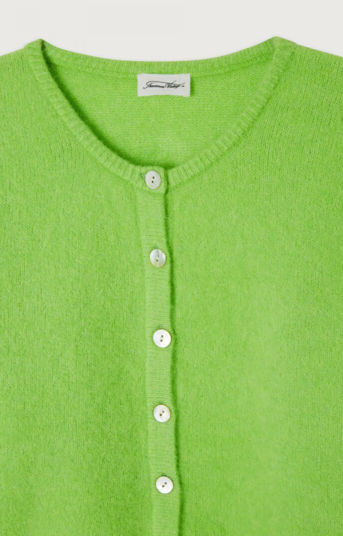 American Vintage Women'S Cardigan Vitow Pistachio Melange New