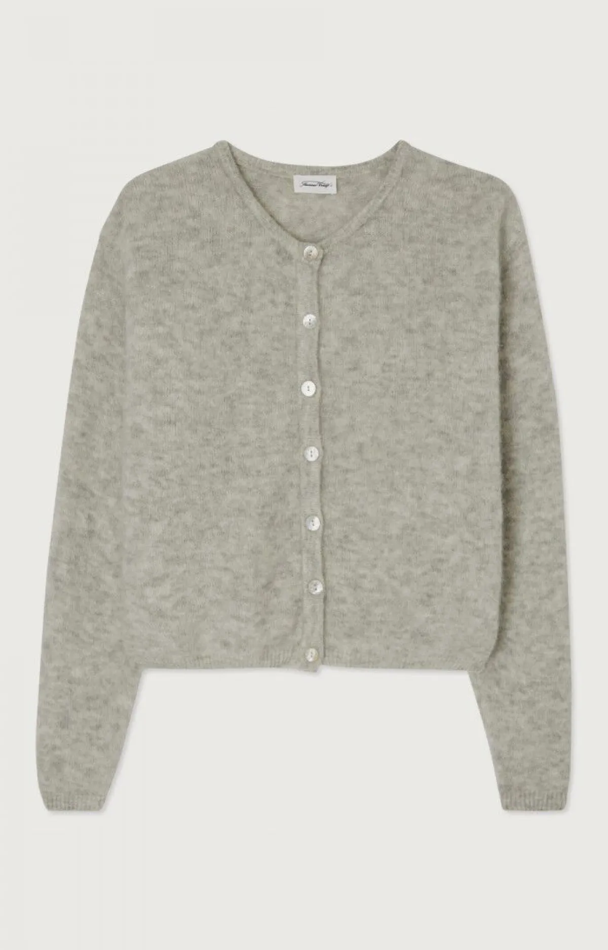 American Vintage Women'S Cardigan Vitow Light Grey Melange Cheap