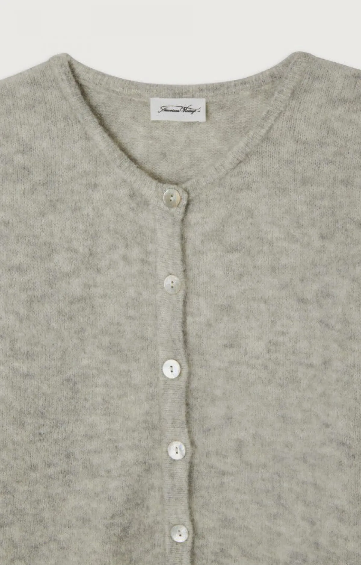 American Vintage Women'S Cardigan Vitow Light Grey Melange Cheap