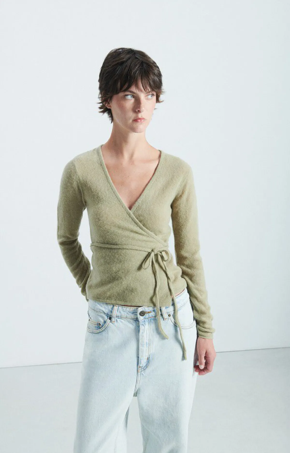 American Vintage Women'S Cardigan Xinow Sandstone Best Sale