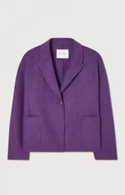 American Vintage Women'S Coat Dadoulove Eggplant Melange Discount