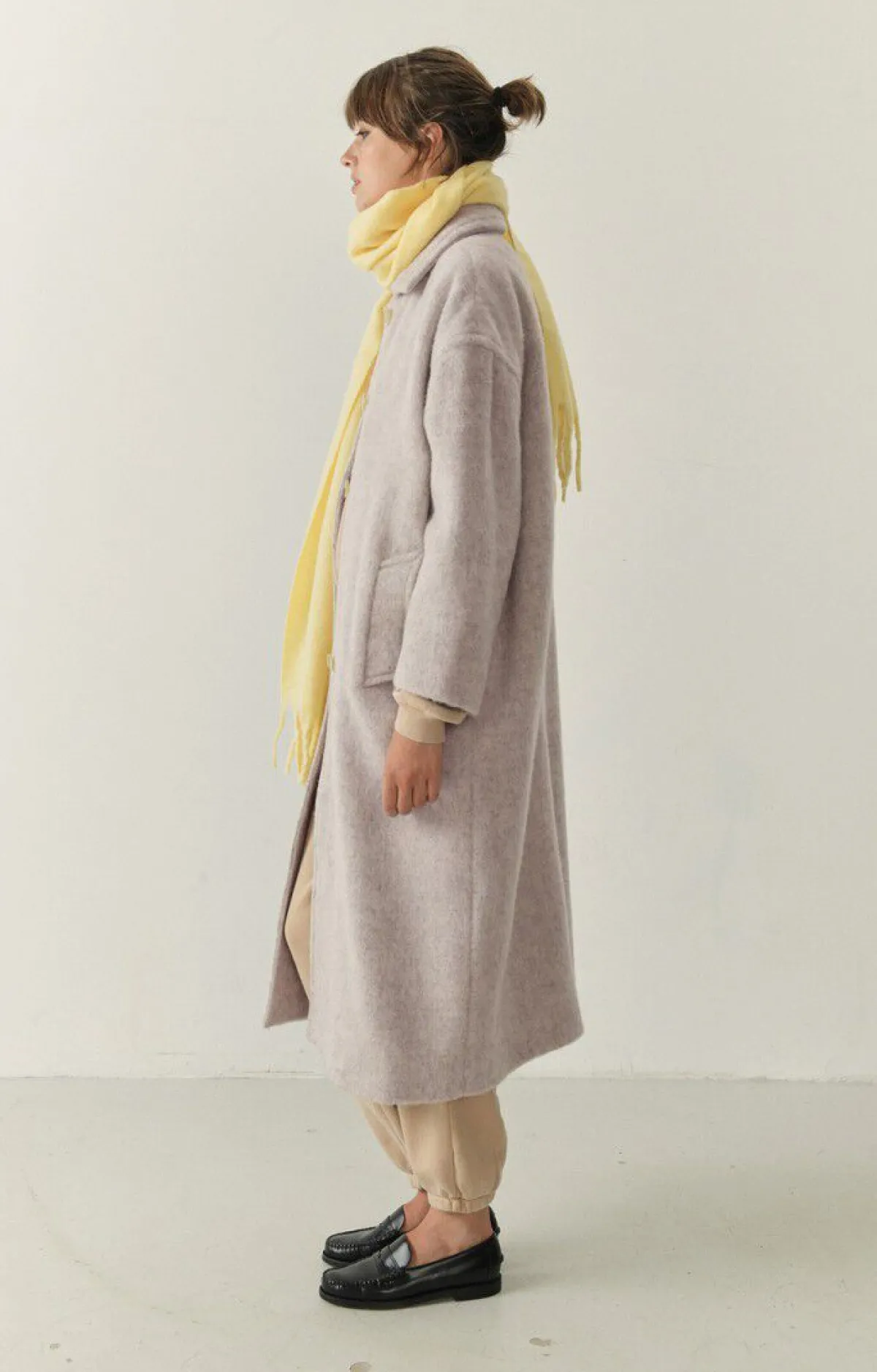 American Vintage Women'S Coat Roly Heather Grey Hot