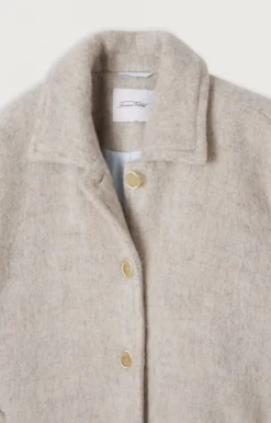 American Vintage Women'S Coat Roly Heather Grey Hot