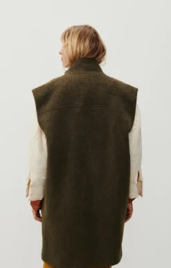 American Vintage Women'S Coat Roly Aspargus Melange Store