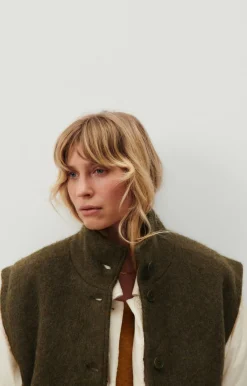 American Vintage Women'S Coat Roly Aspargus Melange Store