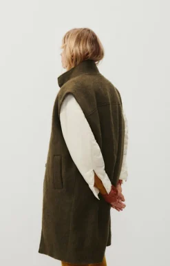 American Vintage Women'S Coat Roly Aspargus Melange Store