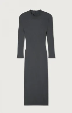 American Vintage Women'S Dress Piwik Charcoal Melange Fashion