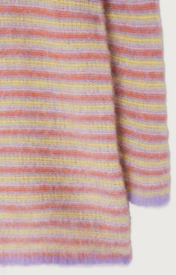 American Vintage Women'S Dress Tyji Purple And Yellow Stripes Best Sale