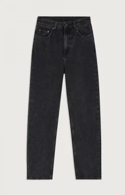American Vintage Women'S Droit Long Jeans Yopday Black Salt And Pepper Hot