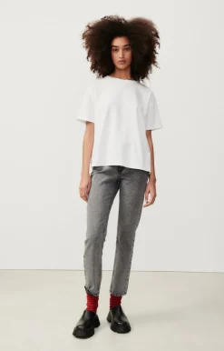 American Vintage Women'S Fitted Jeans Yopday Salt And Pepper Online