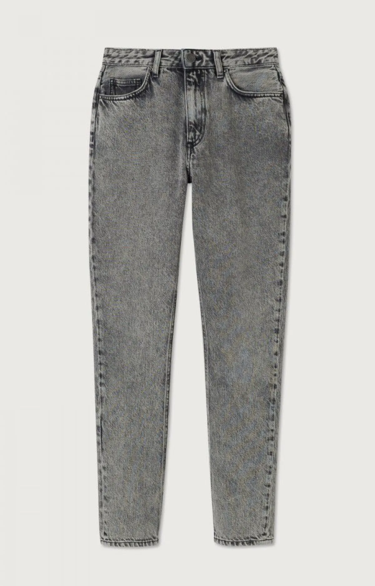 American Vintage Women'S Fitted Jeans Yopday Salt And Pepper Online
