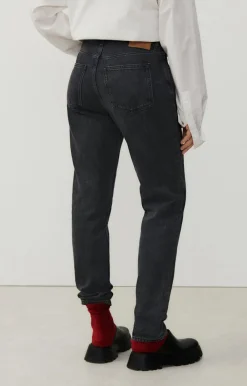 American Vintage Women'S Fitted Jeans Yopday Black Salt And Pepper Clearance