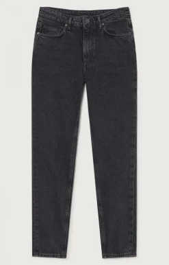 American Vintage Women'S Fitted Jeans Yopday Black Salt And Pepper Clearance