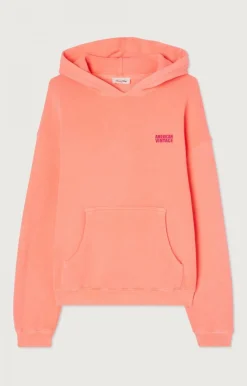 American Vintage Women'S Hoodie Izubird Fluorescent Orange Outlet