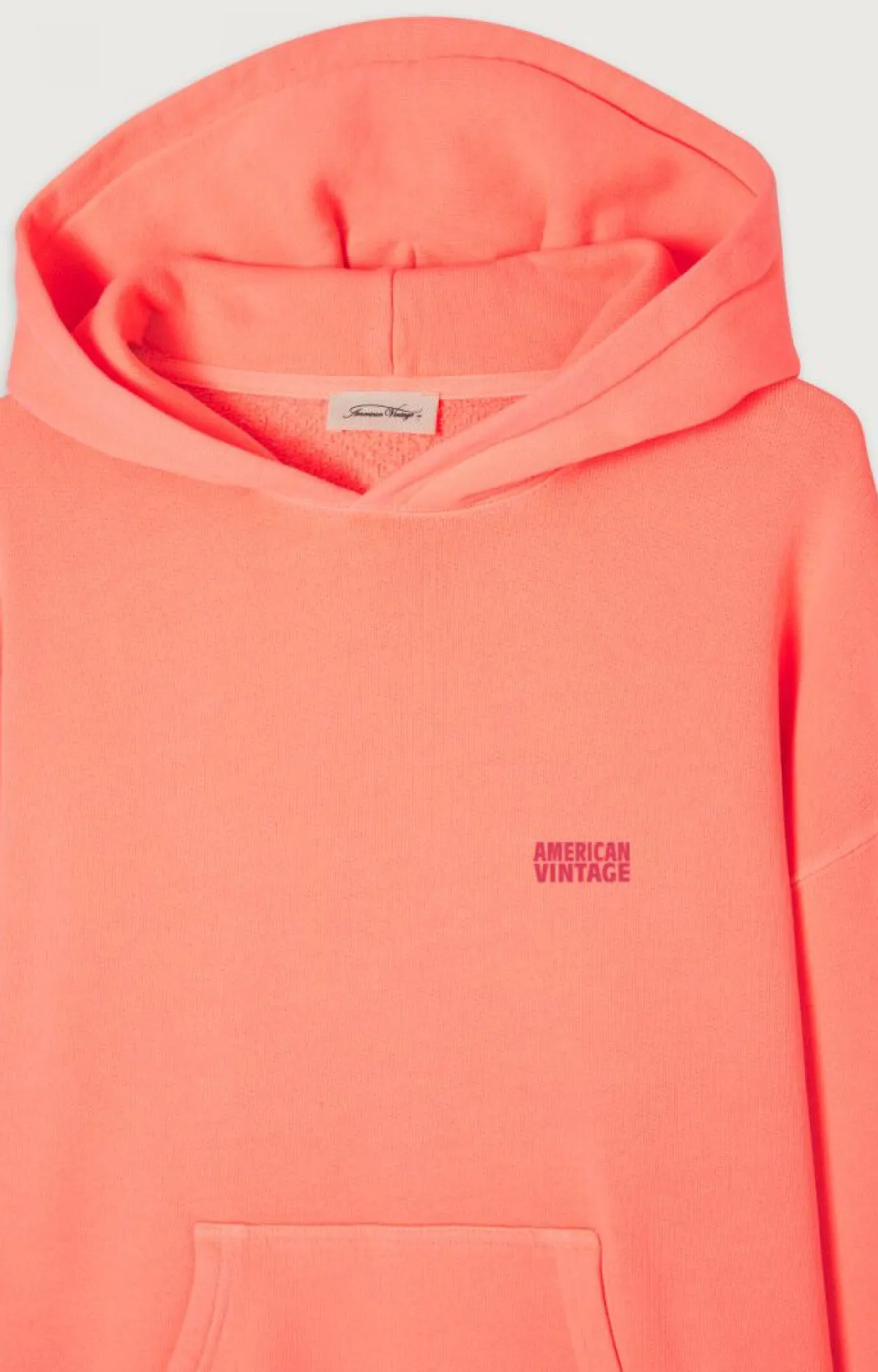 American Vintage Women'S Hoodie Izubird Fluorescent Orange Outlet