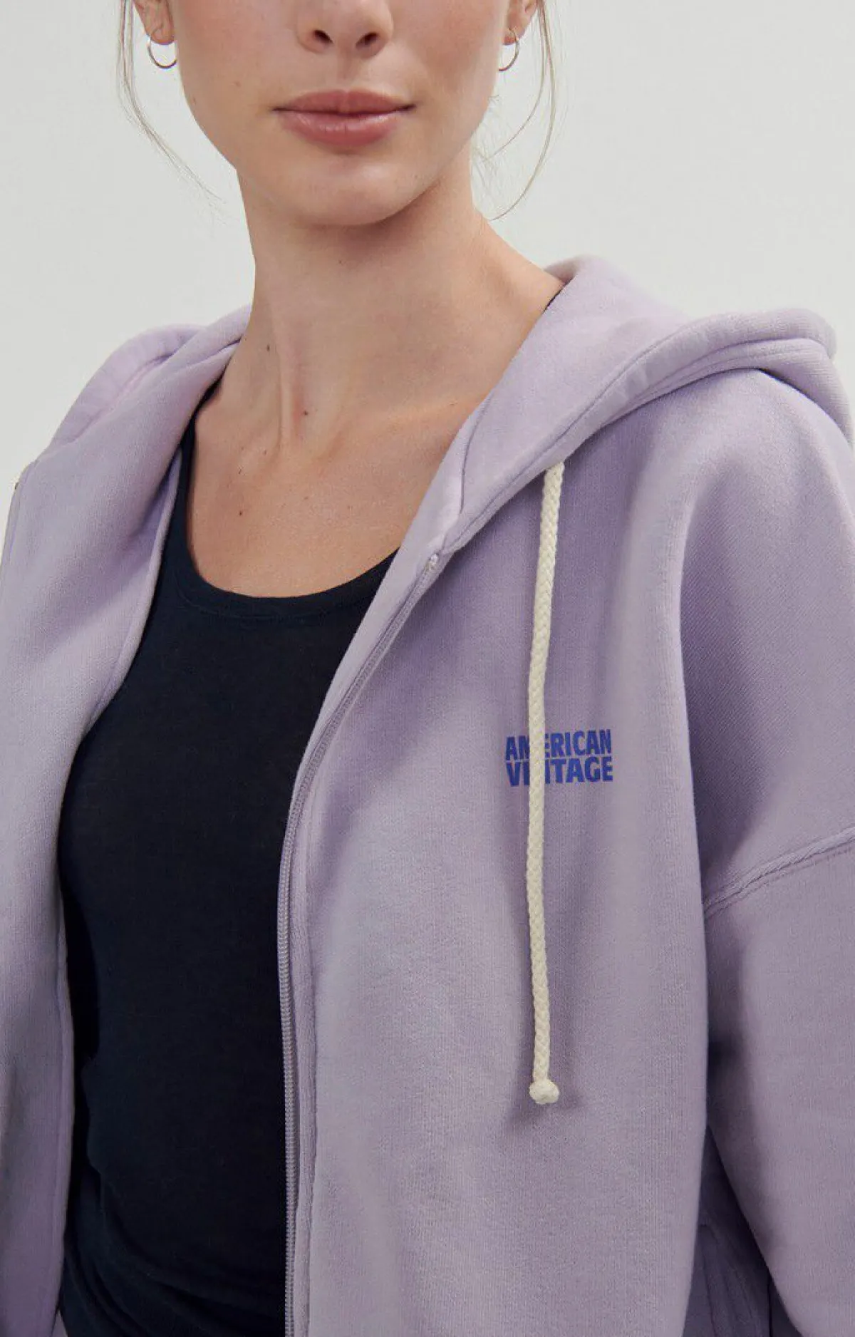American Vintage Women'S Hoodie Izubird Vintage Wisteria Online