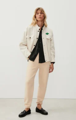American Vintage Women'S Jacket Spywood Ecru Flash Sale