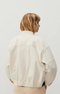 American Vintage Women'S Jacket Spywood Ecru Flash Sale
