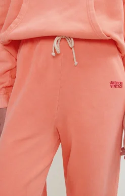 American Vintage Women'S Joggers Izubird Fluorescent Orange Fashion
