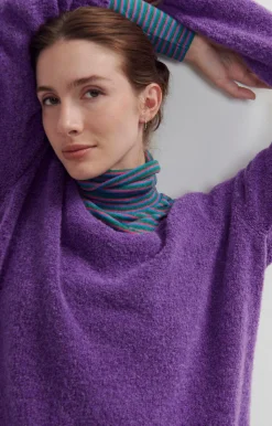 American Vintage Women'S Jumper Cikoya Purple Best