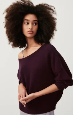American Vintage Women'S Jumper Damsville Melange Black Moussaka Best Sale