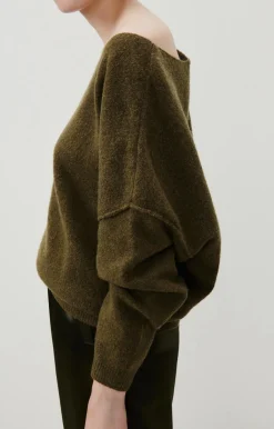 American Vintage Women'S Jumper Damsville Khaki Melange Fashion