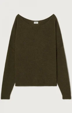 American Vintage Women'S Jumper Damsville Khaki Melange Fashion
