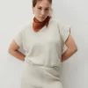 American Vintage Women'S Jumper Dozborow Ecru Melange Clearance