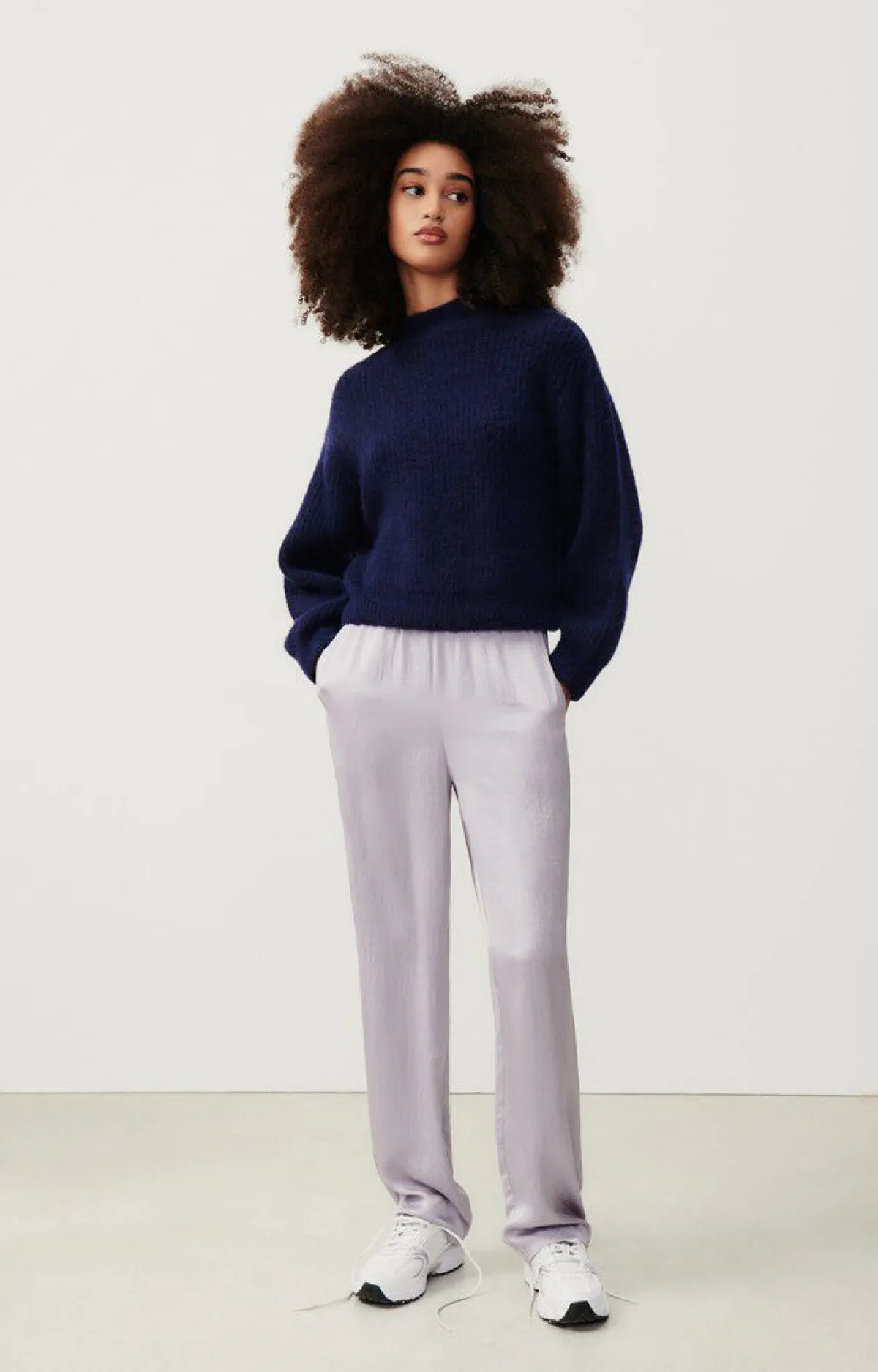 American Vintage Women'S Jumper East Navy Melange New