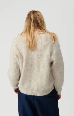 American Vintage Women'S Jumper East Powder Snow Melange Hot