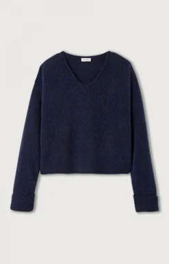 American Vintage Women'S Jumper East Navy Melange Shop