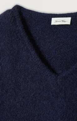 American Vintage Women'S Jumper East Navy Melange Shop