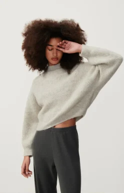 American Vintage Women'S Jumper East Powder Snow Melange Shop