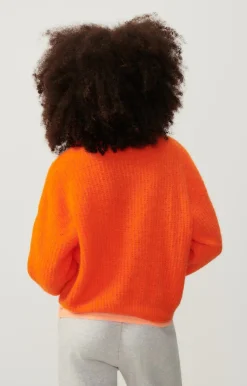 American Vintage Women'S Jumper East Fluorescent Orange Best