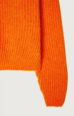 American Vintage Women'S Jumper East Fluorescent Orange Best