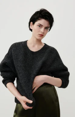 American Vintage Women'S Jumper East Charcoal Melange Shop
