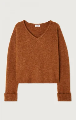 American Vintage Women'S Jumper East Melange Cinnamon Best Sale