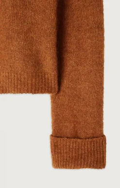 American Vintage Women'S Jumper East Melange Cinnamon Best Sale