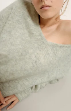 American Vintage Women'S Jumper East Powder Snow Melange Store