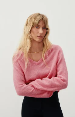 American Vintage Women'S Jumper Razpark Candy Pink Melange Flash Sale