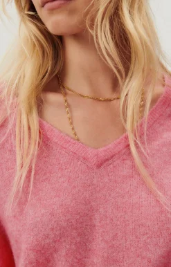 American Vintage Women'S Jumper Razpark Candy Pink Melange Flash Sale