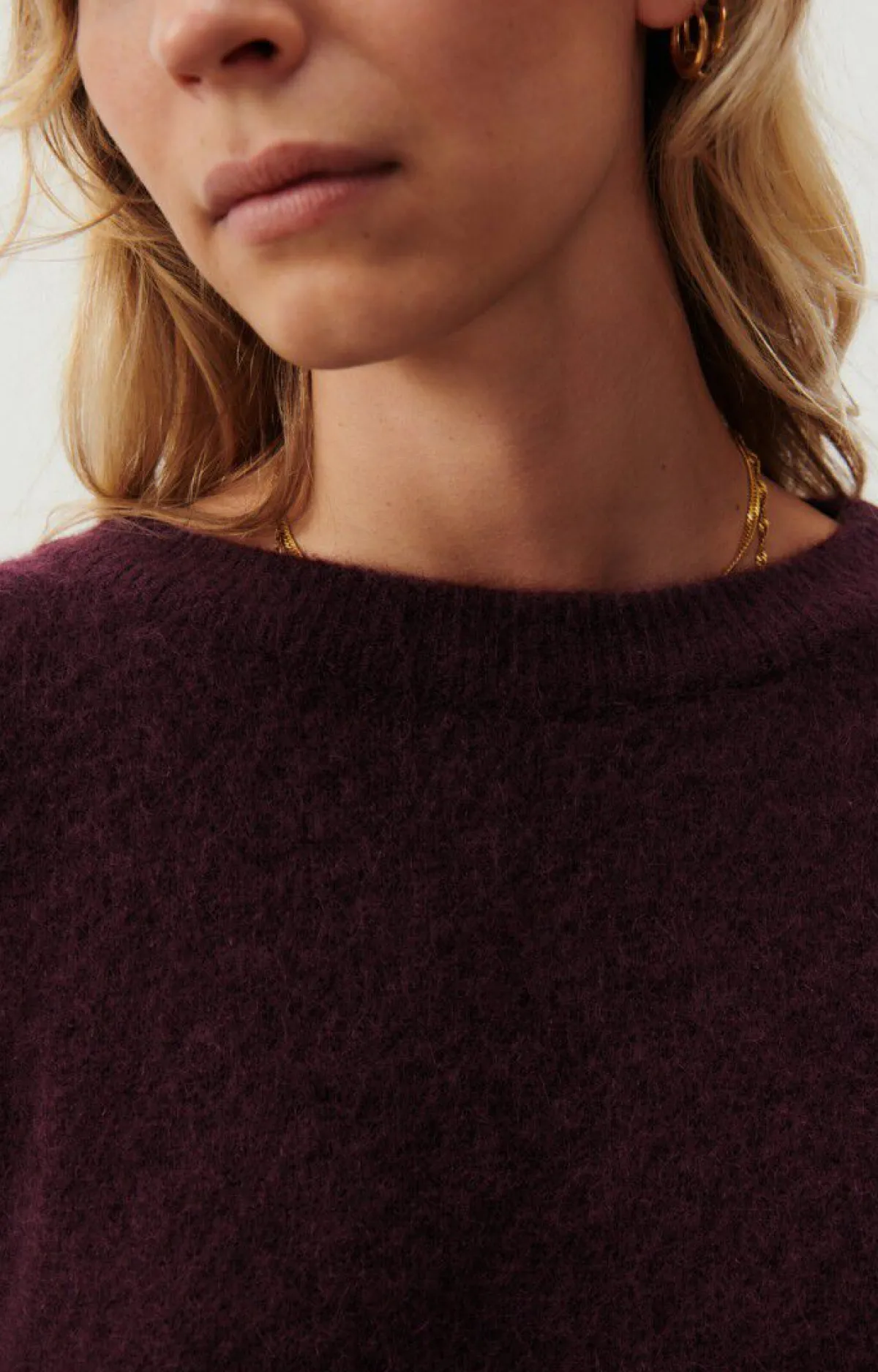 American Vintage Women'S Jumper Vitow Mahogany Melange Online