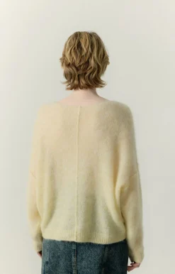 American Vintage Women'S Jumper Yanbay Ecru Melange Store