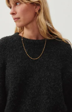 American Vintage Women'S Jumper Zolly Charcoal Melange New