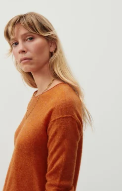 American Vintage Women'S Jumper Zyrobow Pumpkin Melange Hot