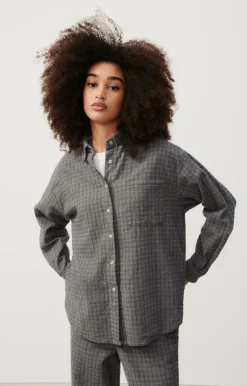 American Vintage Women'S Shirt Jofty Gravel Melange Outlet